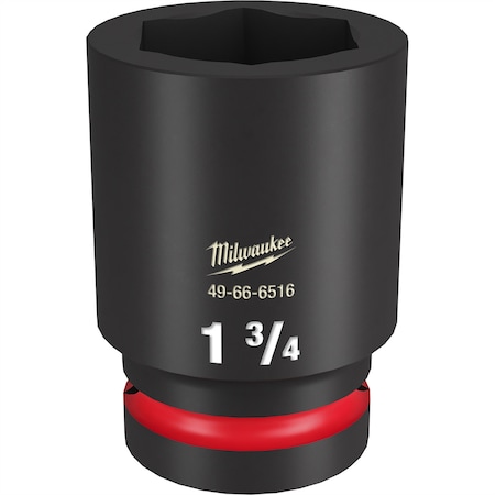 Milwaukee Tool SHOCKWAVE Impact Duty? 1" Drive 1-3/4" Deep 6-Point Socket 49-66-6516